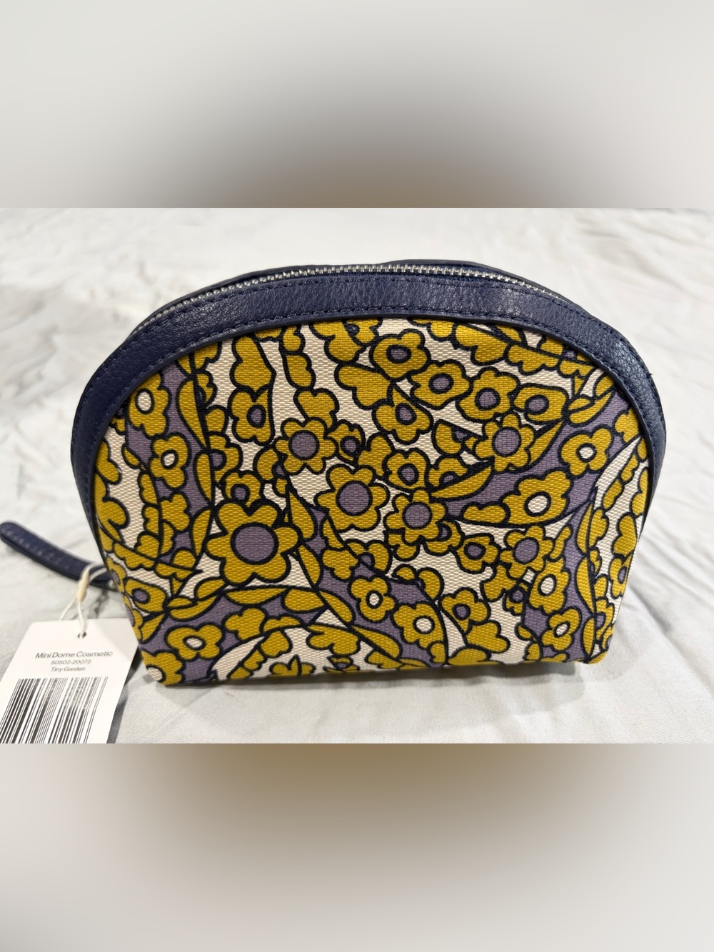 Vera Bradley Floral Canvas Cosmetic Pouch - Yellow & Lavender